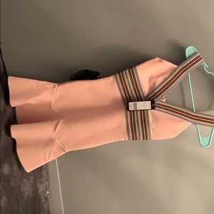 BEBE plush V NECK dress